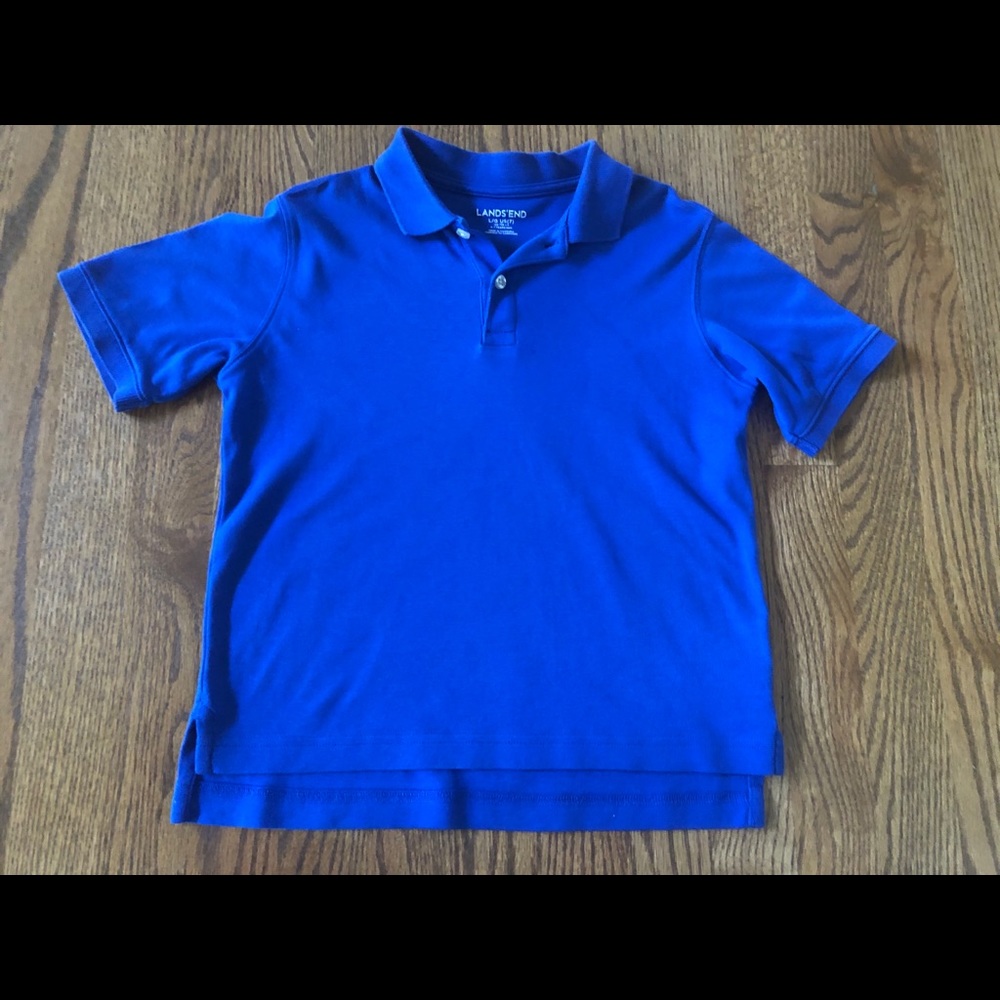 Boys Land’s End polo neck T-shirt size 7